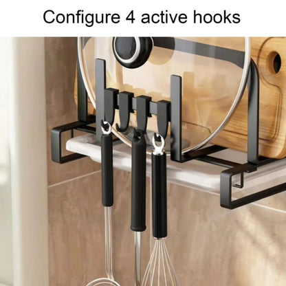 Wall Mounted Knife Rack | Kitchen Chopstick, Chopping Board & Pot Lid Storage Organizer