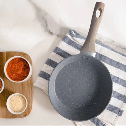 Granite Fry Pans  | Jio Heavy Duty | 28cm NonStick Pan for Everyday Cooking