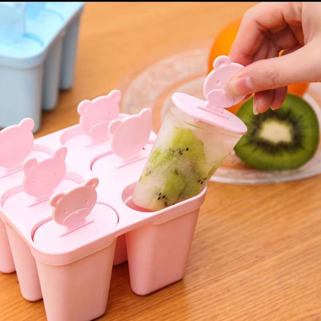 6in1 Popsicle Ice Cream Moulds | BPA Free Reusable Ice Pop Molds