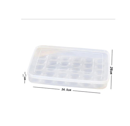 30pcs Stackable Egg Tray | Durable PP Egg Storage Solution | Efficient Kitchen Organizer