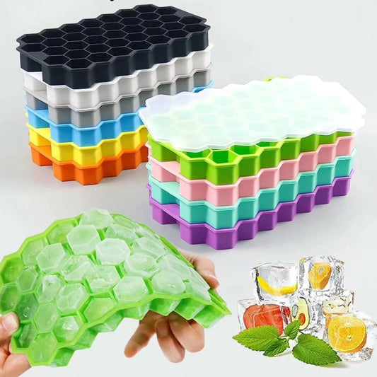 Silicone Ice Cube Tray Honeycomb Shaped | Flexible & Easy Release | BPA Free| Kitchen Gadgets|Kitchen Accessories