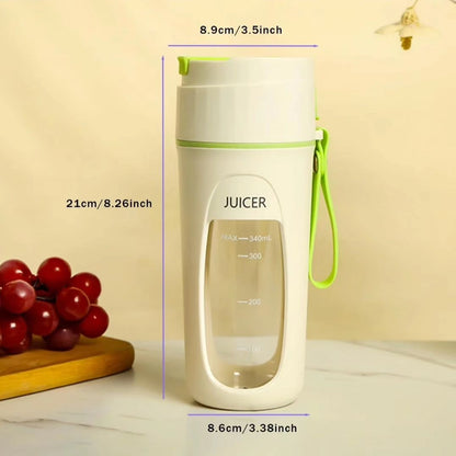 Portable Juicer | 350ml Capacity | Compact and Convenient for On-the-Go| USB Rechargeable|Mini Juicer Cup