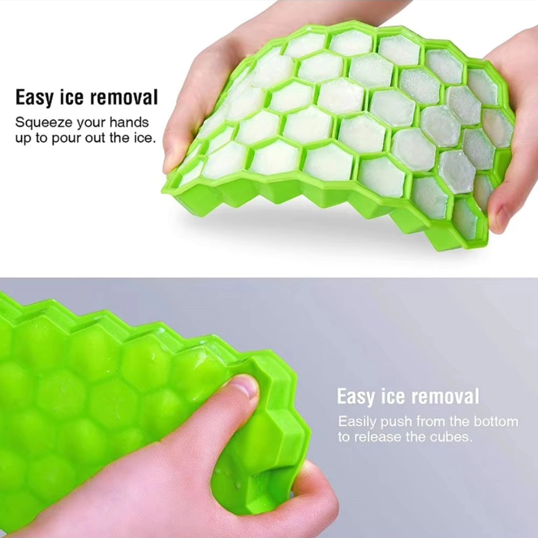 Silicone Ice Cube Tray Honeycomb Shaped | Flexible & Easy Release | BPA Free| Kitchen Gadgets|Kitchen Accessories