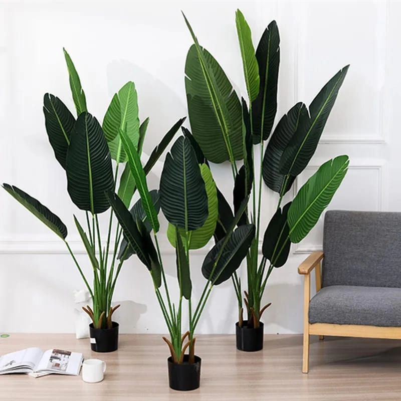 Large Artificial Banana Tree | Indoor Green Plant for Home, Garden, and Floor Decorations