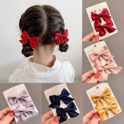 New Fashion Cute Bow Hairpin | Korean Baby Girl Princess Side Hair Accessory