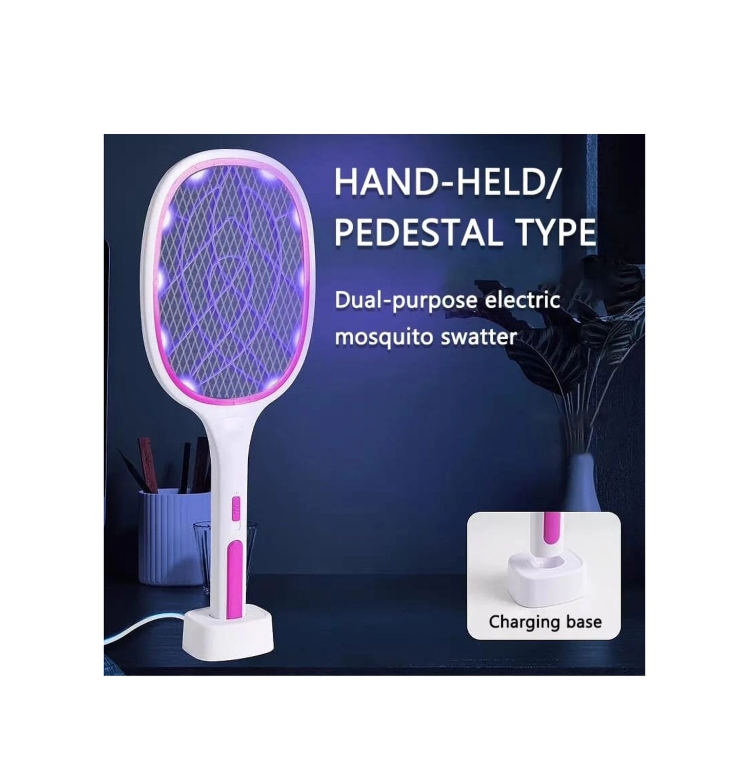 Electric Mosquito Killer Racket | Rechargeable Mosquito Swatter Racket with Custom PCBA Circuit Board for Effective Insect Elimination