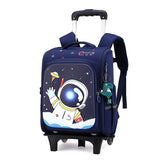 Rolling Trolley School Bag | High Capacity & Waterproof