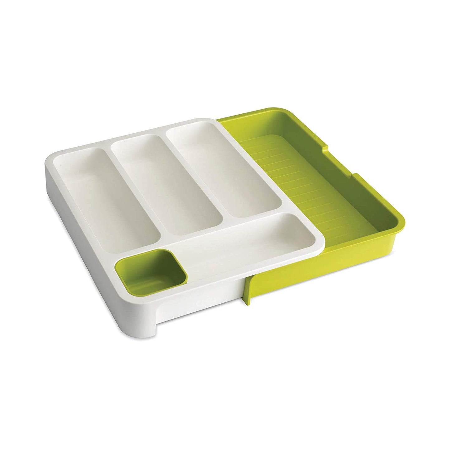 Drawer Store | Organizer Expandable Cutlery Tray Green & White