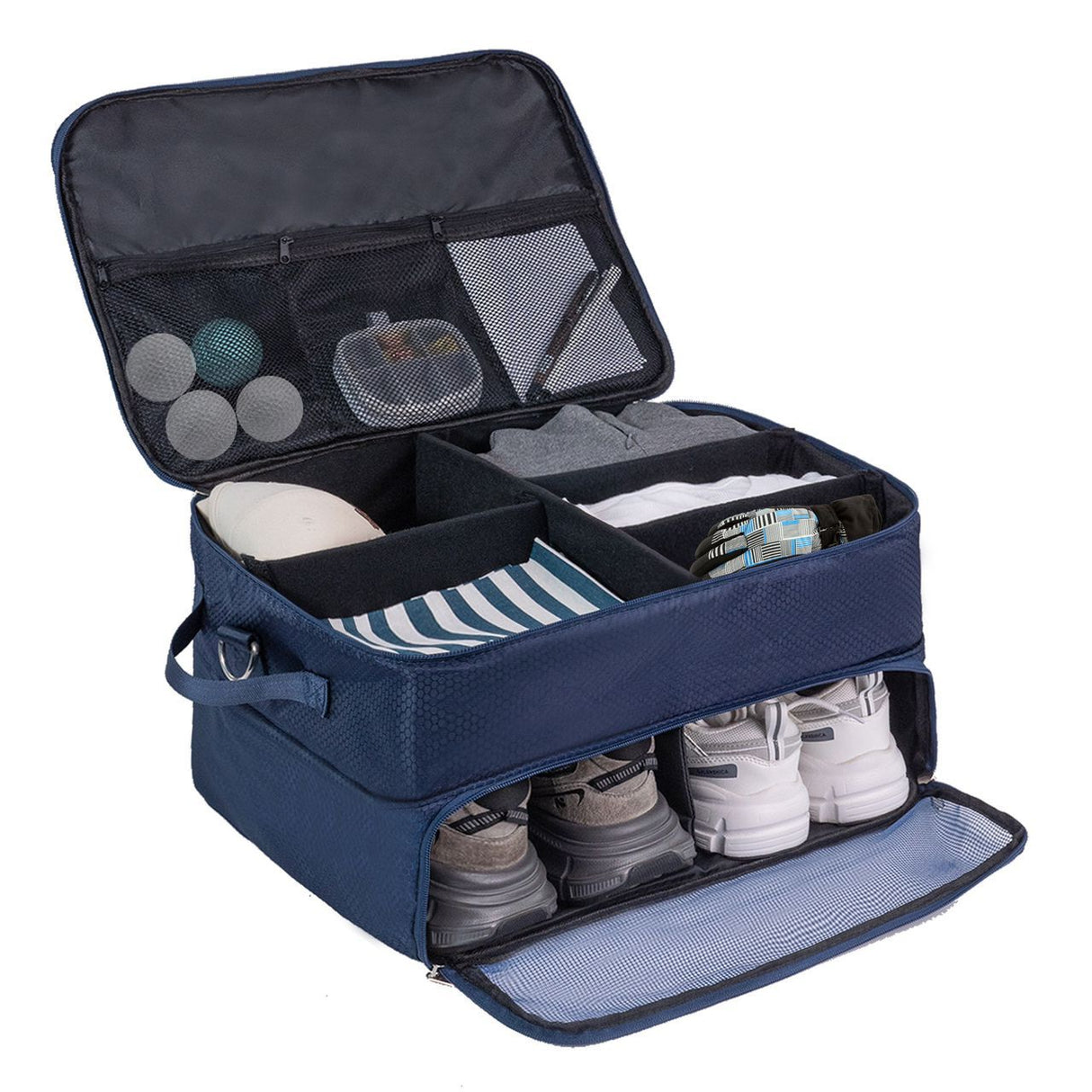 2 Layer Golf Trunk Organizer | Spacious Compartments for Essentials