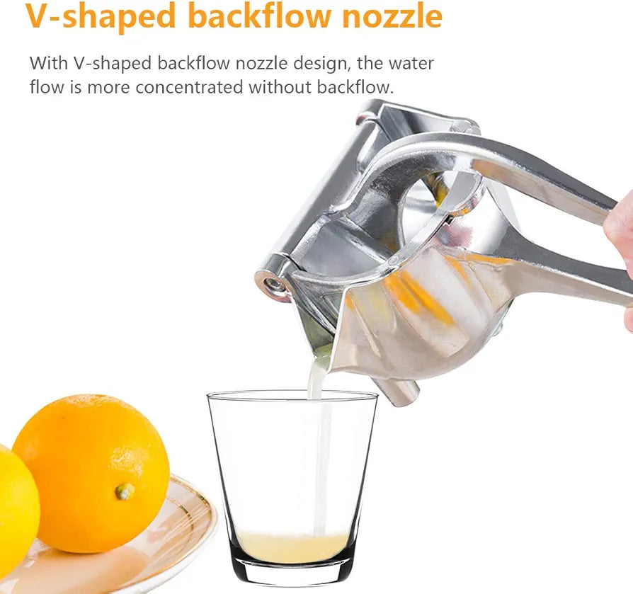 Metallic Manual Juicer – Heavy Duty Citrus Press for Fresh Juice Extraction