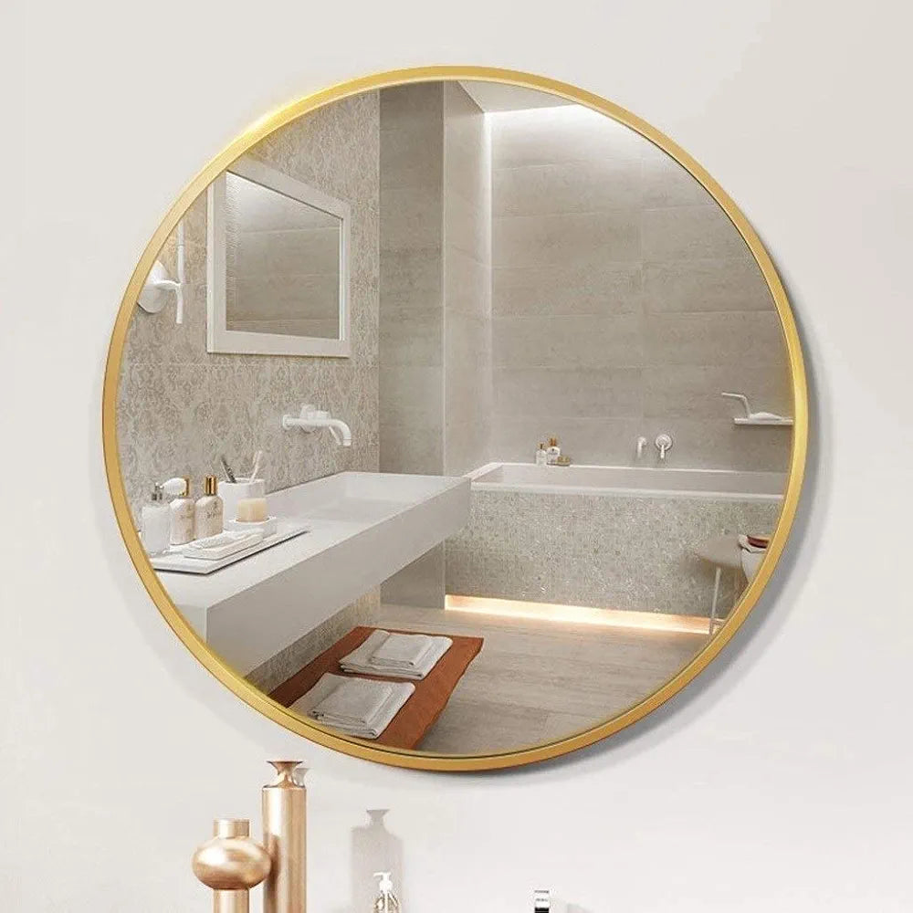 Huge 60x60cm Unbreakable Round Decor Mirrors – Fine Finishing for Home & Office Décor