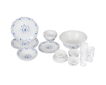 39 pcs Classique Dinner Set | Royal Blossom | Elegant and Refined | Porcelain