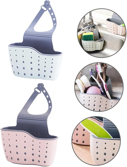 Double-Sided Sink Caddy | Multipurpose - Kitchens, Bathrooms | Soap, Sponges, Toothbrushes | 21x15cm