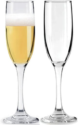 Elegant Champagne Glasses | Crystal Clear, 6 Piece Set | Ideal for Celebrations & Special Occasions