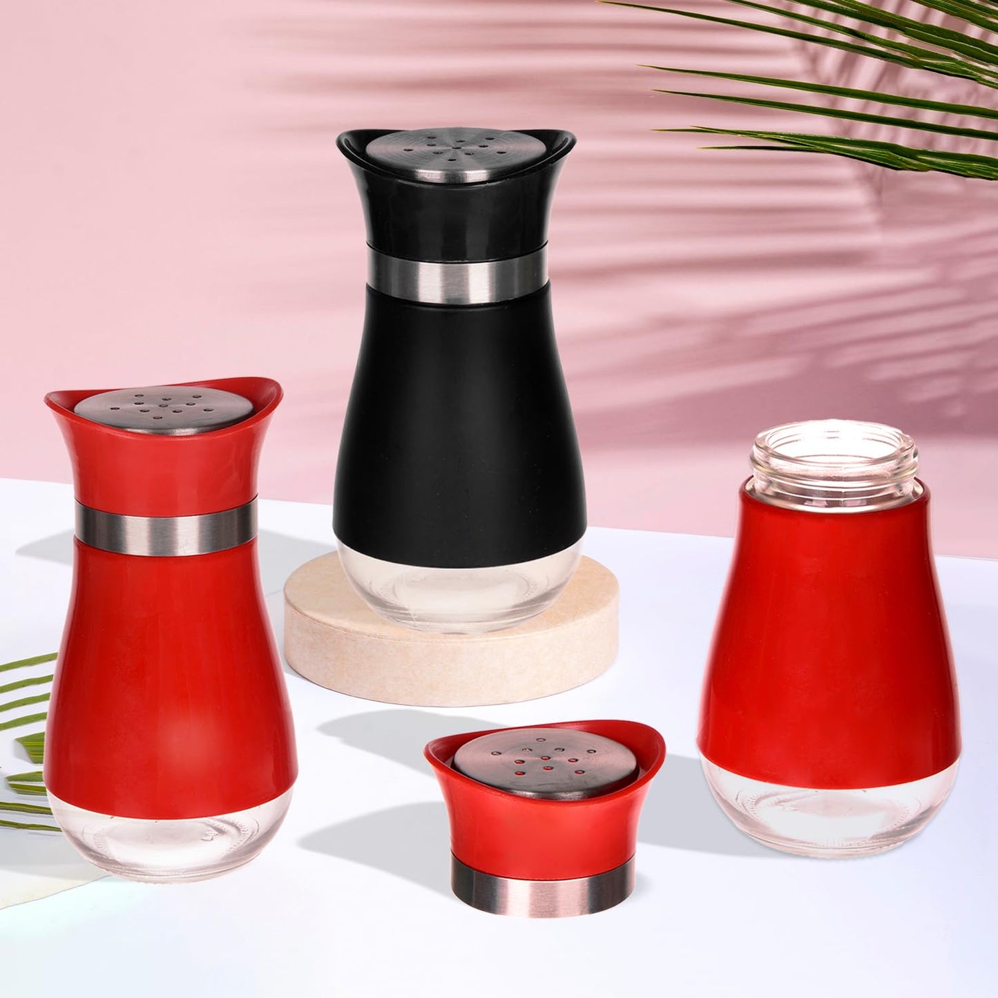 Stainless Steel Salt Shaker | Seasoning Sprinkler Box- Available in Multiple Colors | Kitchen &amp; Dining