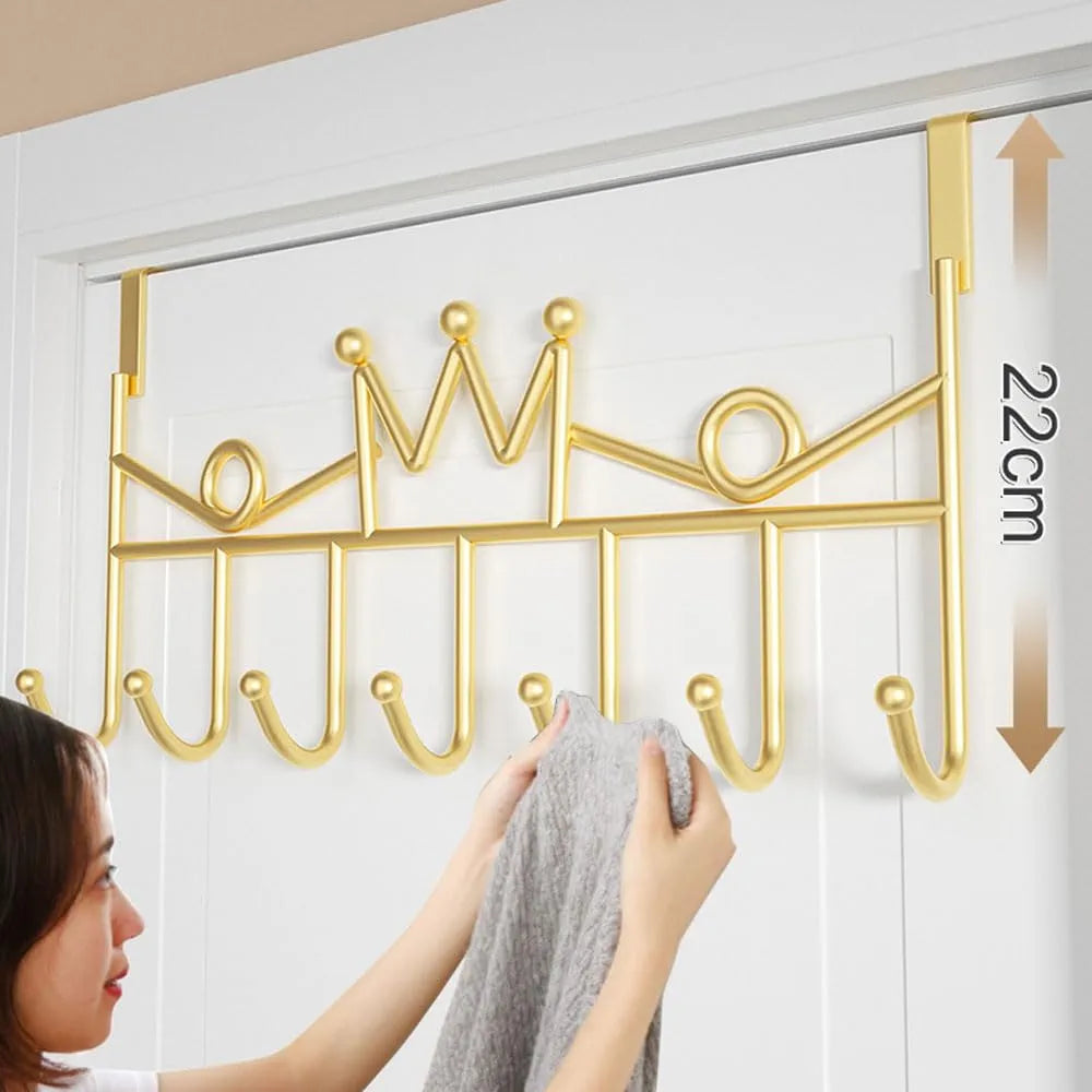 Multifunctional Premium Quality Over-the-Door Hanger | Coats, Bags, Accessories | Room Versatile Solution