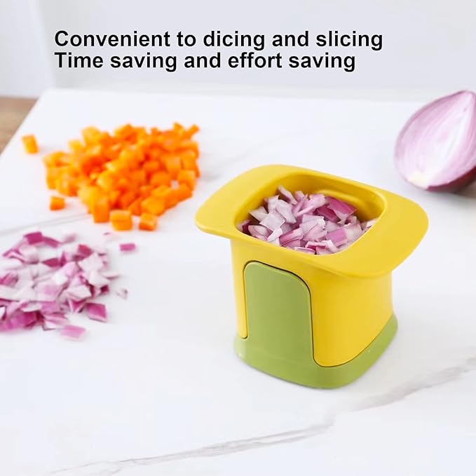 2in1 Vegetable Chopper Dicing & Slitting,Vegetable Cutter  | Onion Chips Vegetable Chopper – Efficient and Easy Food Prep