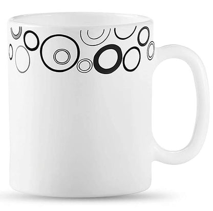 36pcs 29 cl Mugs | Misty Drops | Delicate and Stylish | Porcelain