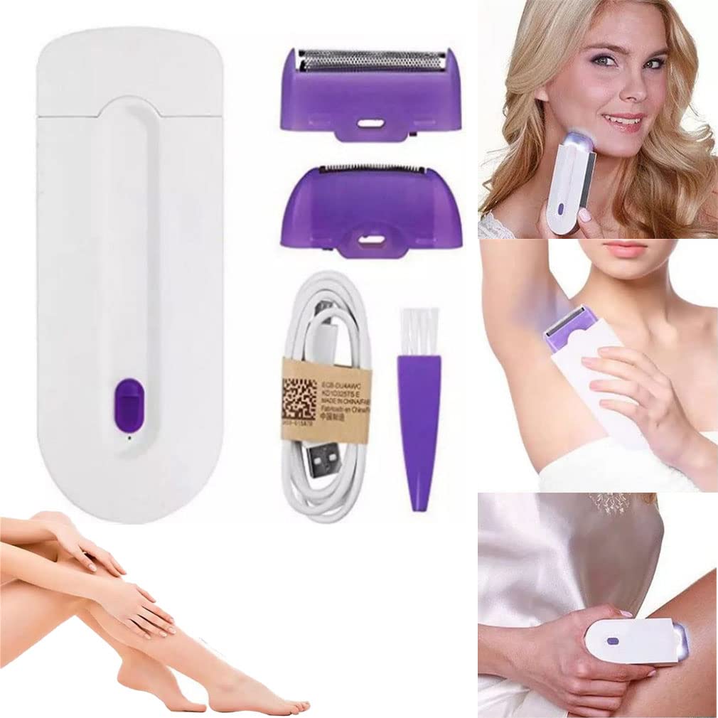 Rechargeable Face & Body Painless Hair Remover  Smooth Skin Made Easy