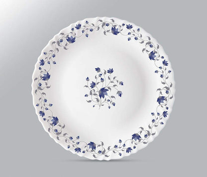 12pcs Set | 13" Oval Platters (330mm) | Blue Mystique Design |  Serving Main Courses, Appetizers, Desserts