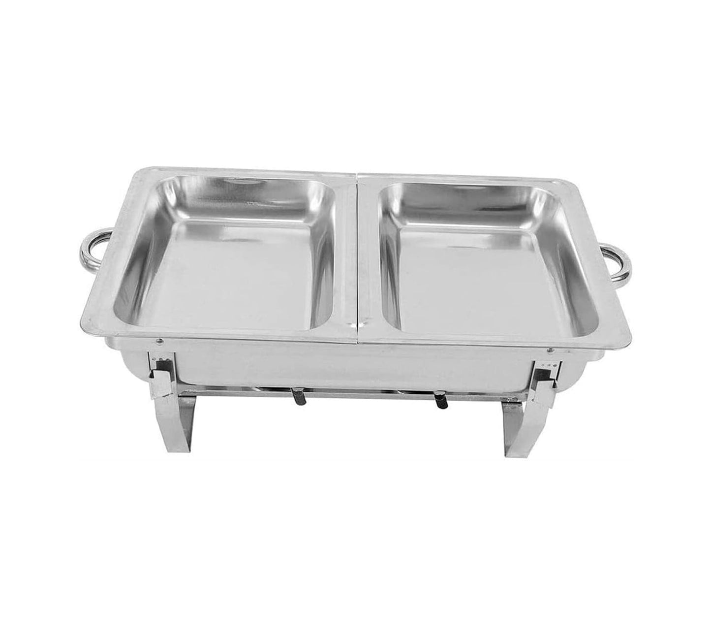 9 Ltr Double Chafing Dishes SG 433/2 | Stainless Steel Buffet Warmer with Dual Pans for Catering and Parties