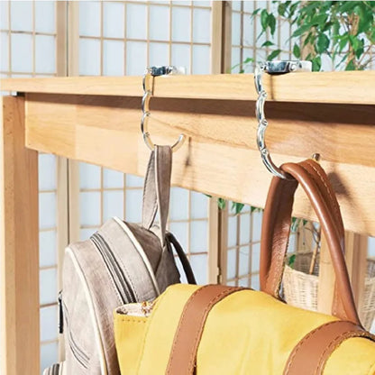 Portable Foldable Metal Handbag Holder Hook | Tabletop Bag Hanger, 1 Piece |  Restaurants, Cafes, Offices,