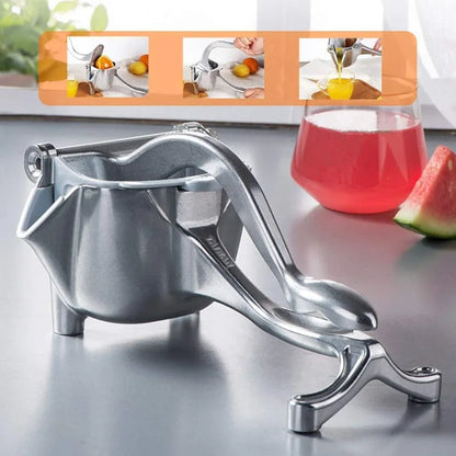 Metallic Manual Juicer – Heavy Duty Citrus Press for Fresh Juice Extraction