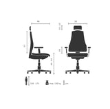 Ergonomic Mesh  Executive Office Chair with Adjustable Headrest and Armrests | High Back Support