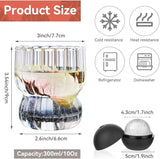 Wave Shaped & Ribbed Glass Cup  | 300ml High Temperature Resistant, Stylish Design for Hot & Cold Drinks