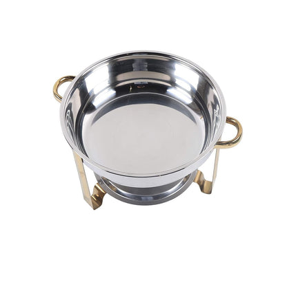 5.0L - Oval Cheffing Dish with Golden Stand