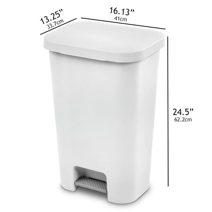 Multipurpose Quality 20 -Litres Pedal Push Dustbin | Garbage Can| Ideal for Bathroom, Bedroom, Home, and Outdoor