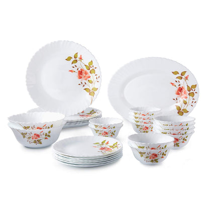 39 pcs Classique Dinner Set |Diana Design, Elegant Porcelain Dinnerware for Dining