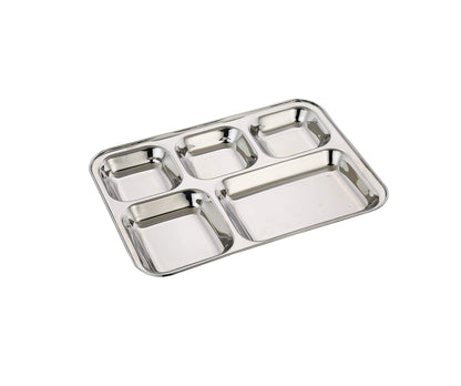 24-piece 33 cm (5-in-1) Stainless Steel Food Plates