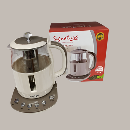 Signature Cordless Glass 1.5L Electric Kettle | 2200W - Kitchen Gadgets & Small Appliances