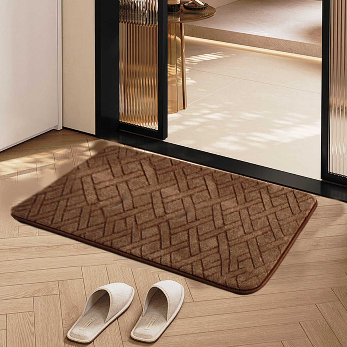 Multipurpose Durable Absorbent Door, Bathroom Mats | Doorway Bathroom Entrance Mats, Size: 40cm by 80cm | Multiple Colors