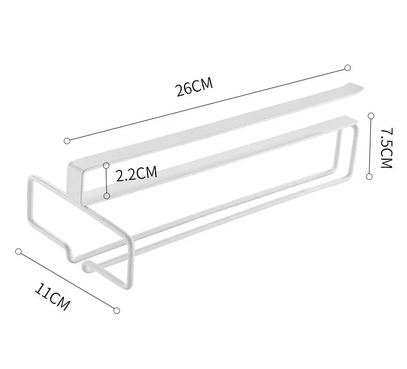 Wine Glass Holder|  Carbon Steel, Black (26cm x 7.5cm x 11cm)