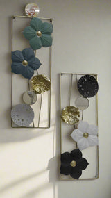 Wall Hanging Gold-Plated Metallic Flower Decoration