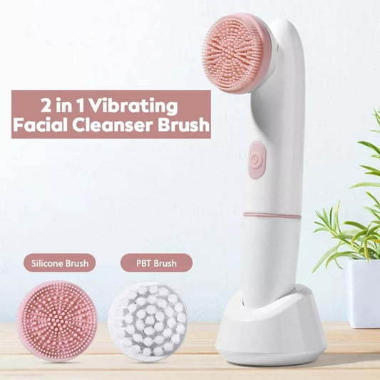 2in1 Sonic Facial Cleaning & Ingredients Brush|Deep Cleansing and Skincare Tool