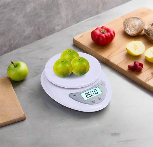 Electronic Kitchen Scale | Digital Display, Compact Design, Tare Function | Perfect For Baking, Cooking, & Portion Control