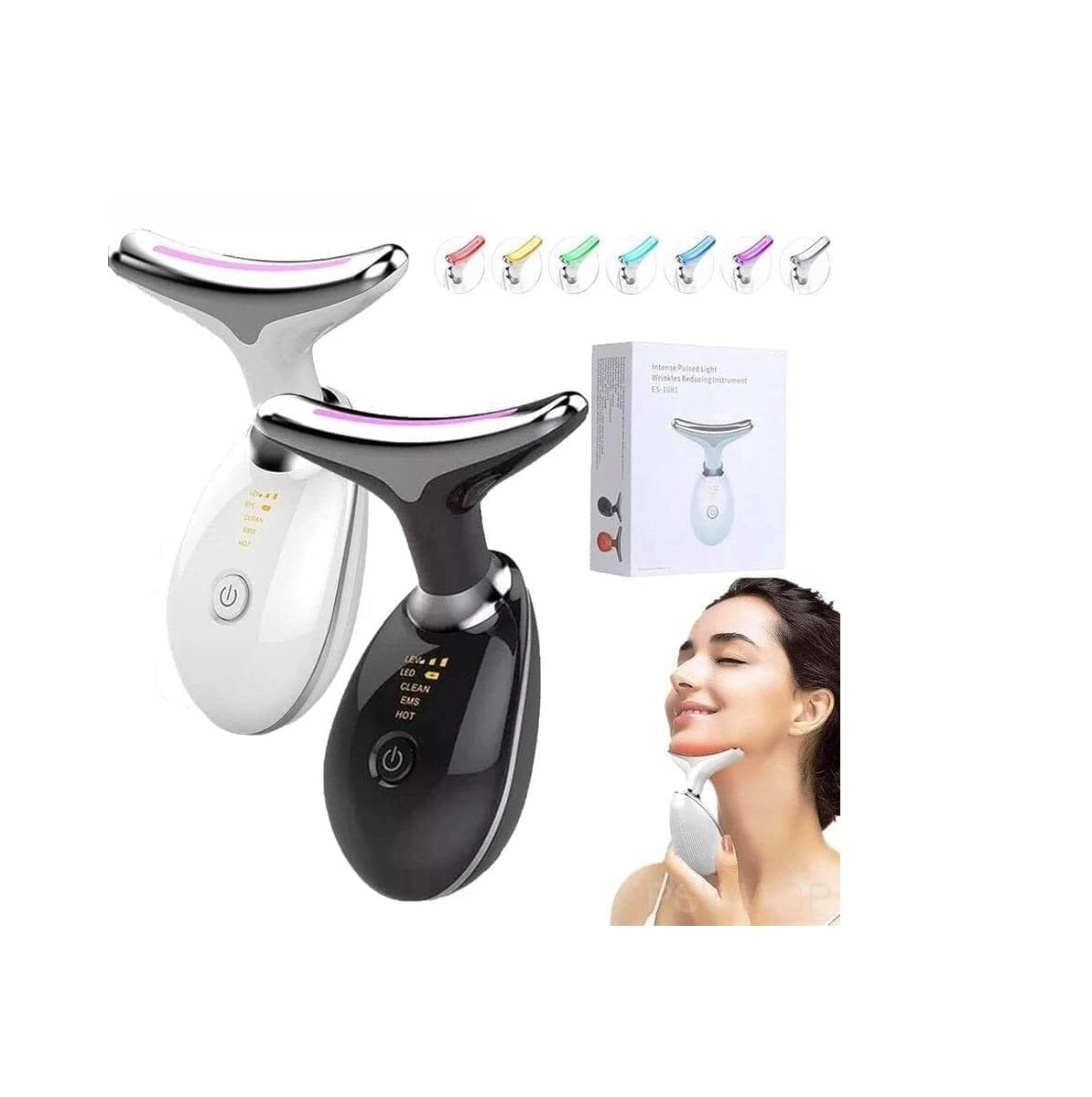 Neck Facial Lifting Device | Tightens Skin & Reduces Wrinkles | Compact Handheld Tool for Firmness & Elasticity