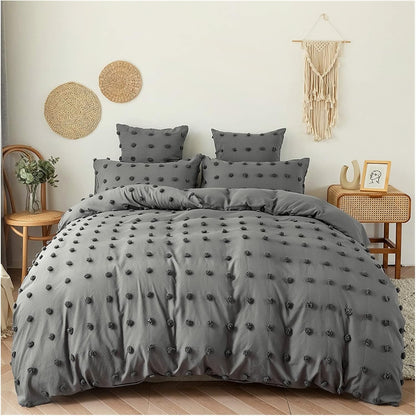 Quilt Duvet Cover | 220cm x 240cm, 6x6, 6x7 Sizes | Tufted, Chic Dot, and Diamond Design | High-Quality Soft Fabric