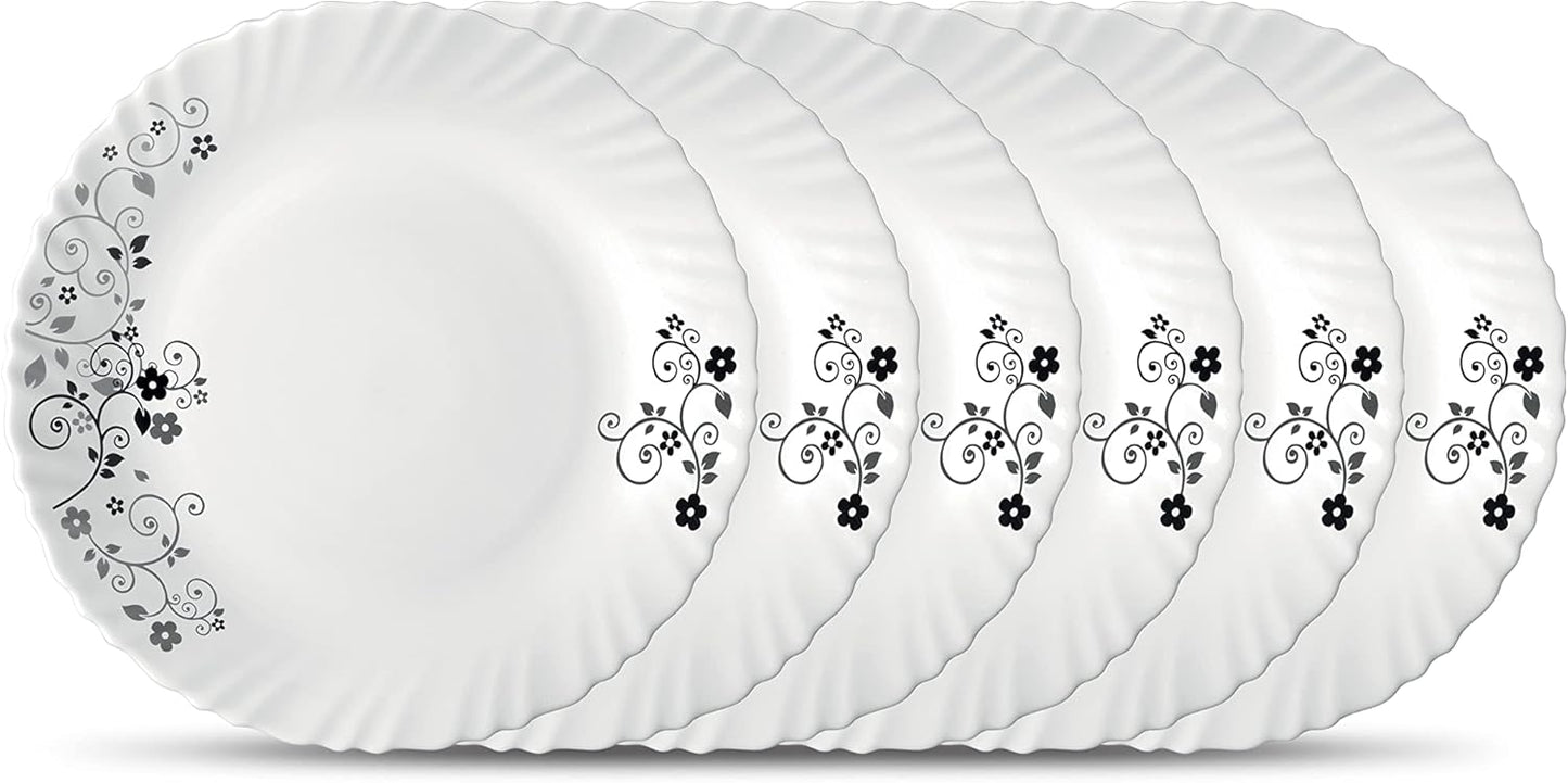 12 pcs Set | 13" Oval Platters (270mm) | Mystrio Black | Elegant Serving Dishes