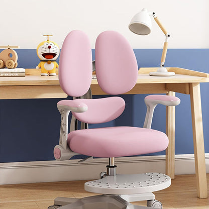 Ergonomic Kids Study Chairs  |  Adjustable Back Support and Footrest, Swivel Chairs in Pink and Blue |  Ideal for Study Rooms, Bedrooms,Home Learning Spaces