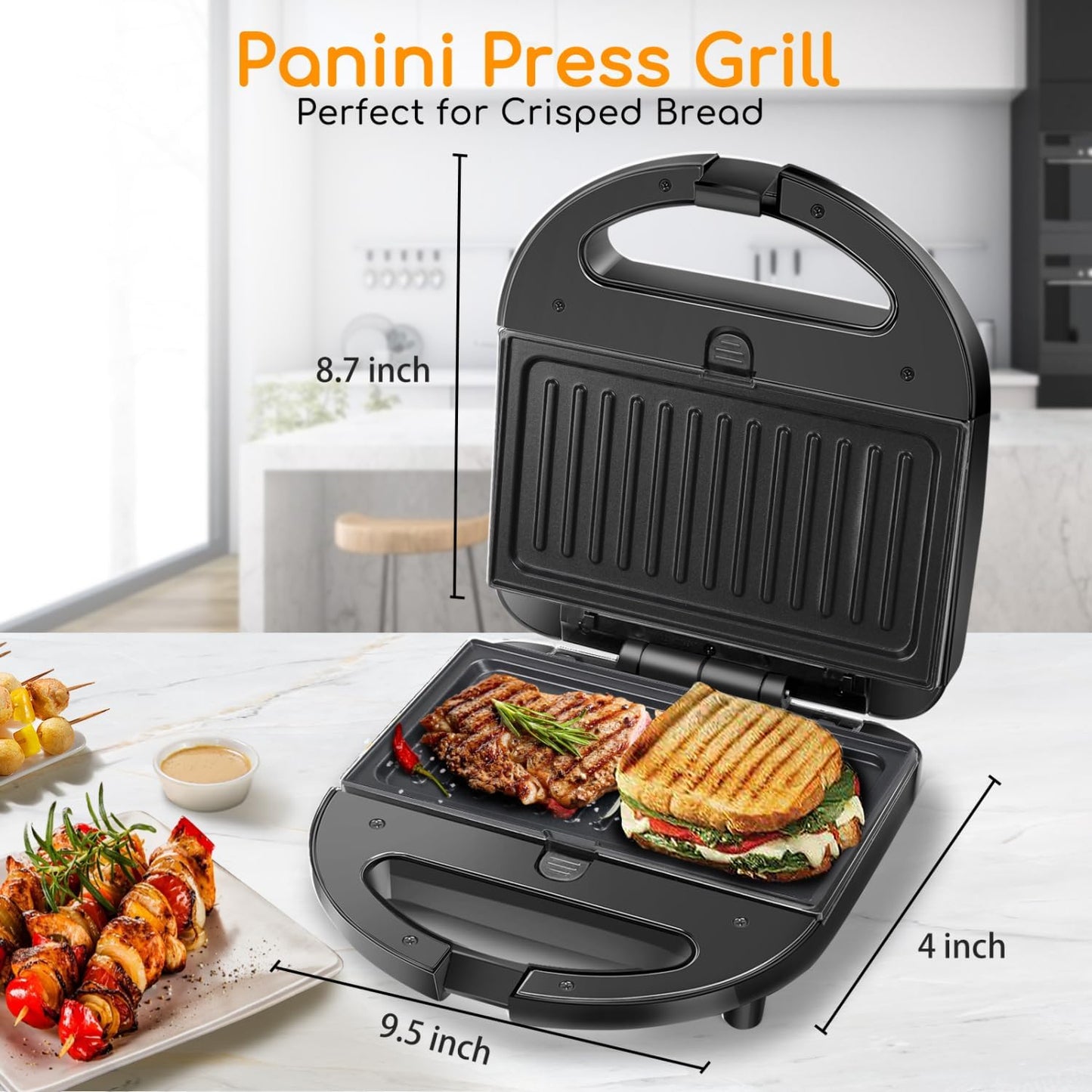 3 in 1 Sandwich Maker – Sandwich, Waffle, and Grill Combo