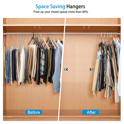 Stainless Steel 5-layer Multipurpose S-Shaped Non-Slip Hangers  | Efficient Closet Storage Organizer | Trouser, Ties, Scarves & Other Accessories