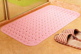 Non-slip Rectangular PVC Bathroom  Mats| Water Resistant Antislip Mat | Bathroom | Toilet - 70cm x 37cm| Multiple Colors