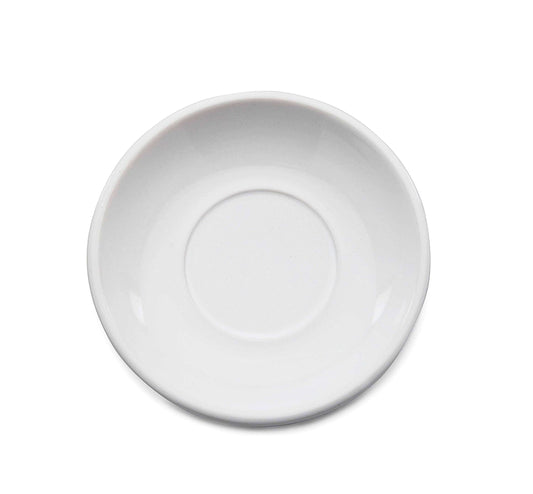 72 Piece Iris Saucer Set | 6 Sets of White Plain Saucers | Elegant and Durable Design