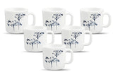 36pcs 29 cl Mugs | Aqua Spray | Refreshing and Vibrant | Porcelain