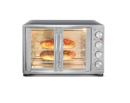 Double Doors Electric Oven| 45 Litre Capacity | 2000W | Silver and Black | Home Kitchen Appliances