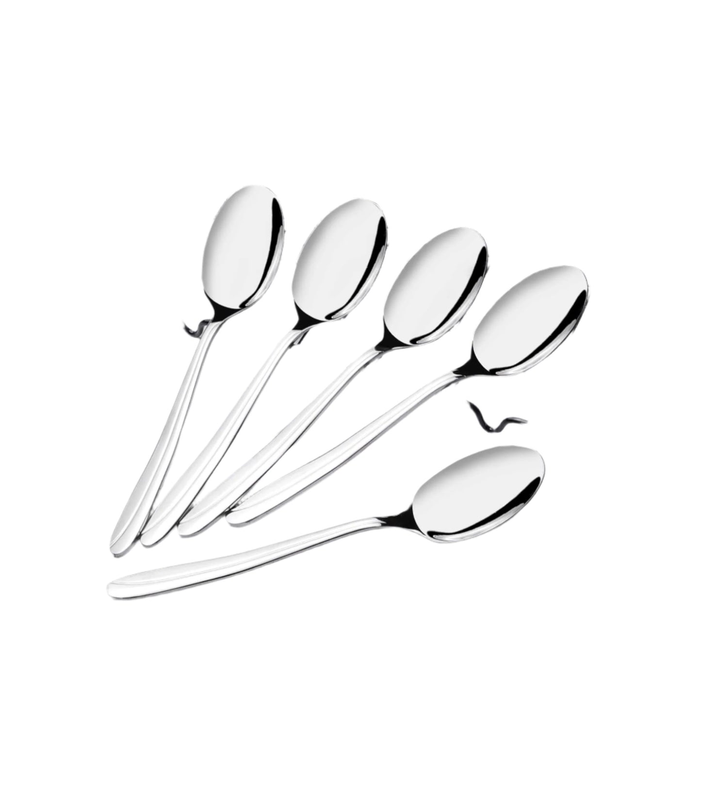 6 Piece Heavy Gauge Stainless Steel Table Spoons Set | Durable and Sturdy